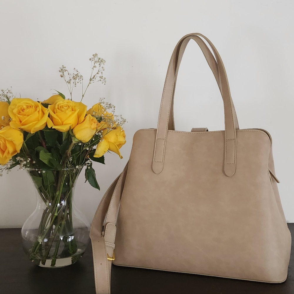 Fawn Design Satchel Bag - Taupe - Like New